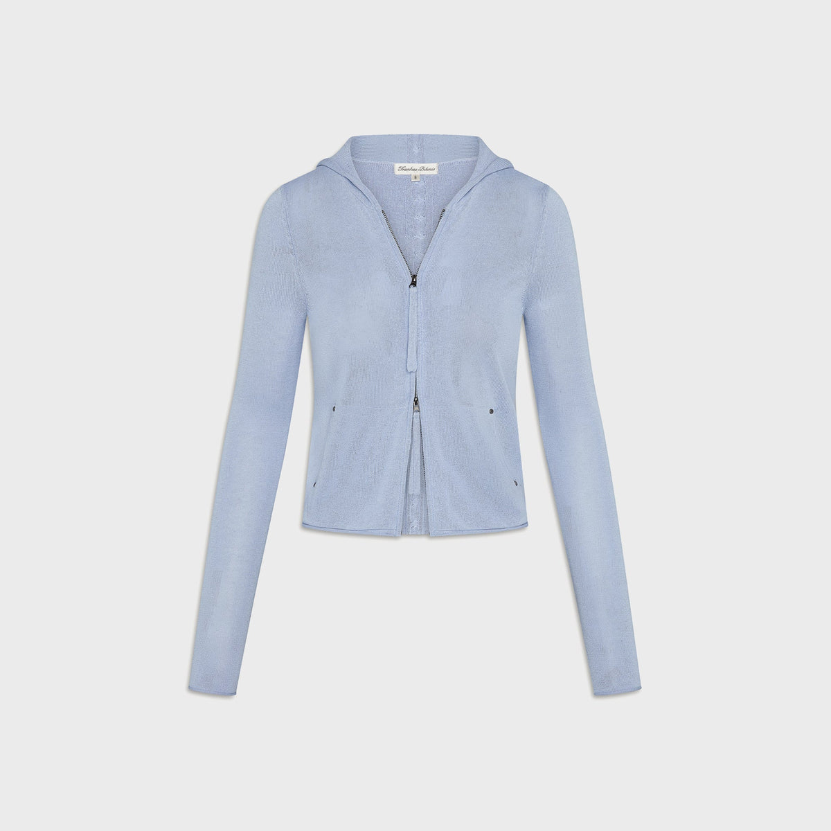 Frankies Bikinis Atlas Zip Up Knit Hoodie - Sleepy Spring