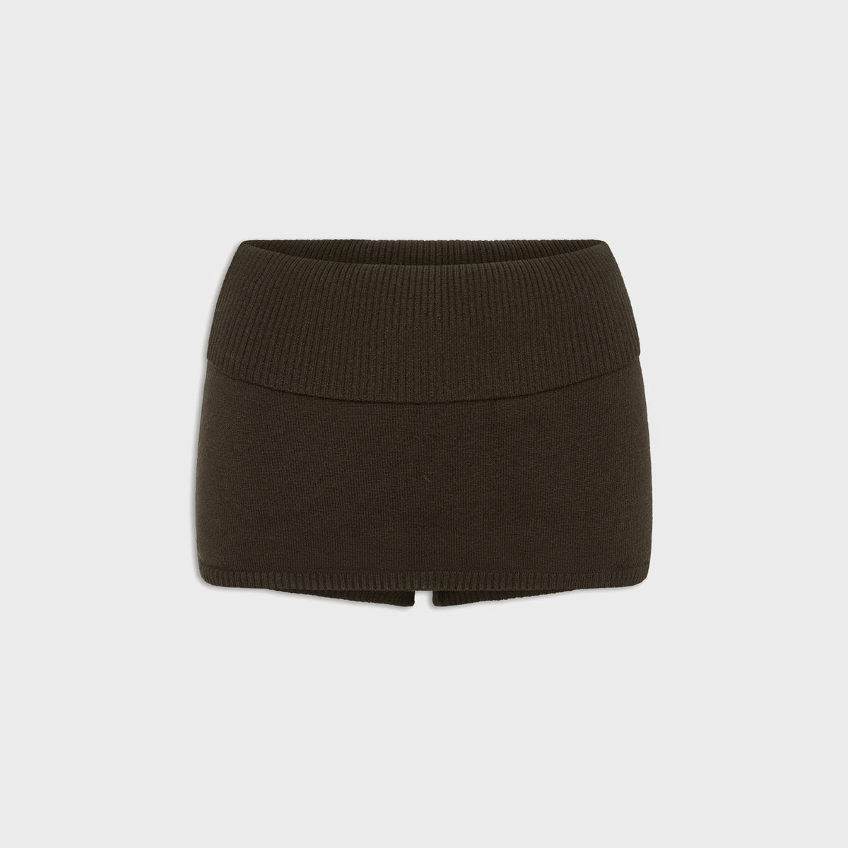 Frankies Bikinis Briar Cloud Knit Skort - Chocolate Brown