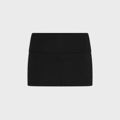Frankies Bikinis x Jennie Chantal Cotton Jersey Skort - Black