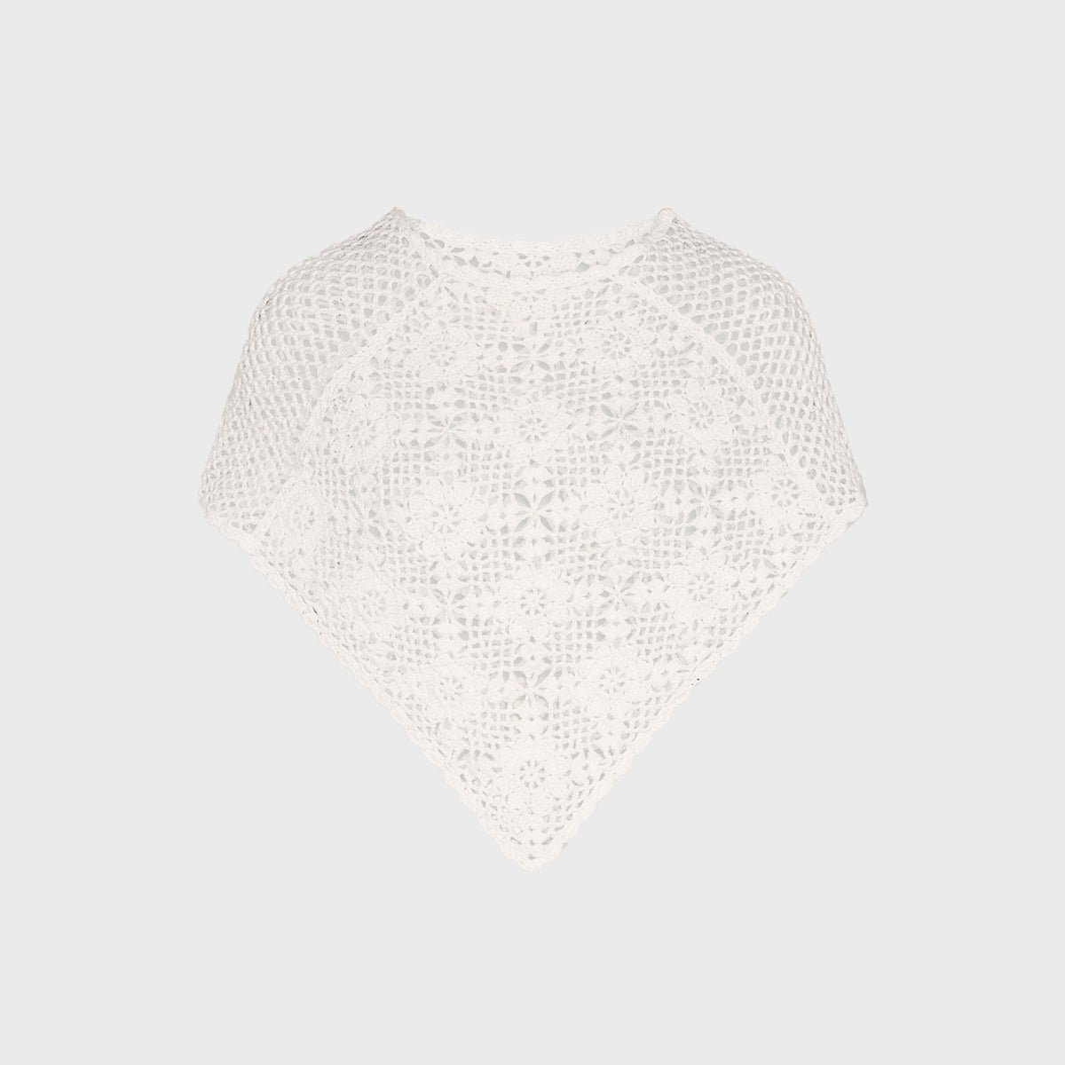 Frankies Bikinis Sophie Crochet Poncho - Soft Sand