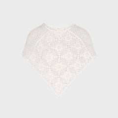 Frankies Bikinis Sophie Crochet Poncho - Soft Sand
