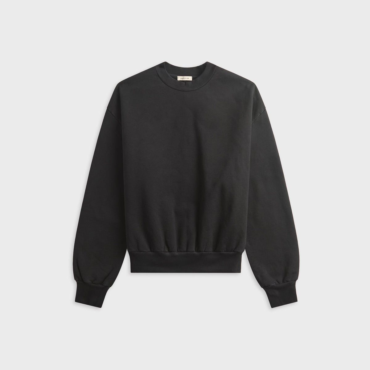Fear Of God Sunfaded Classic Half Raglan Sweatshirt - Black