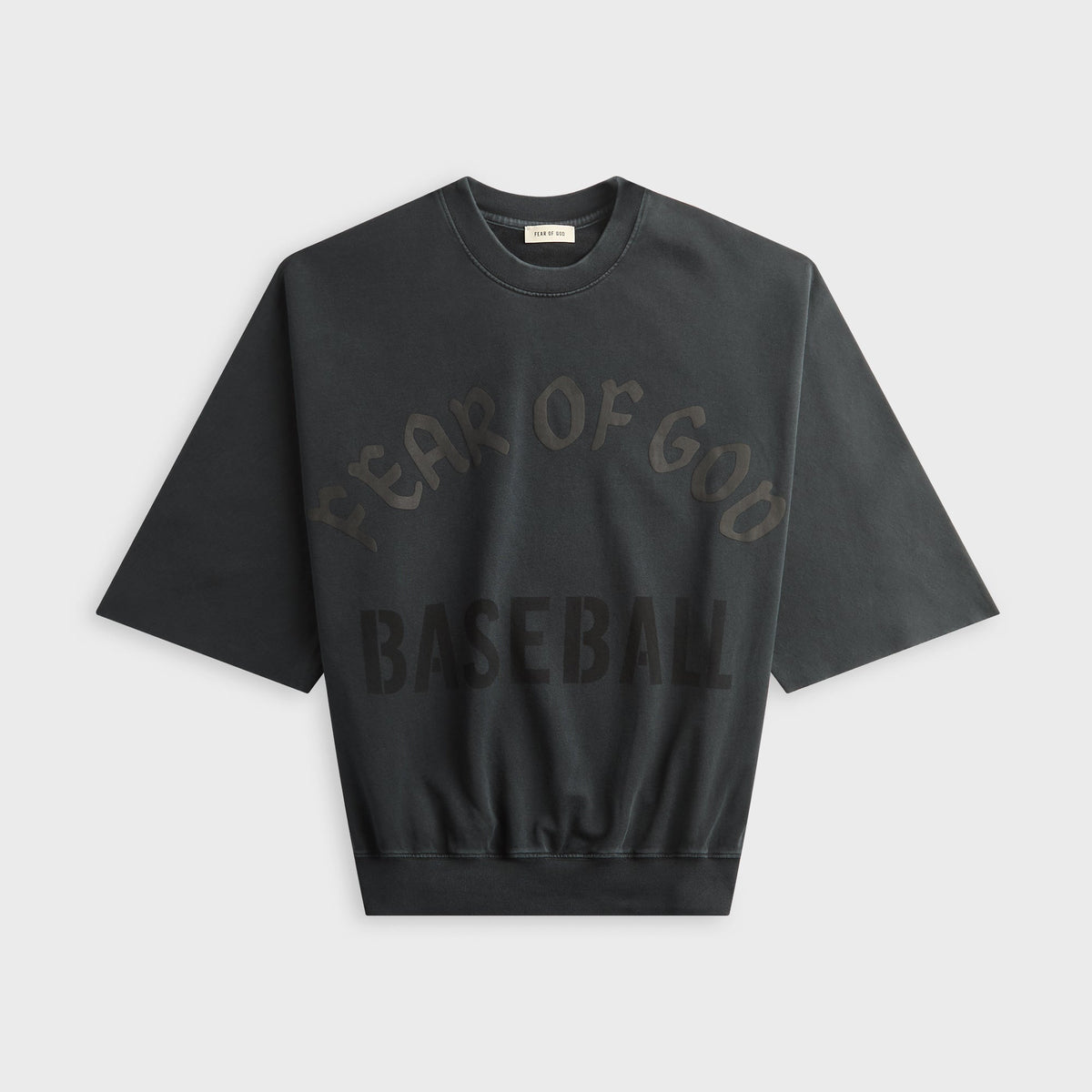 Fear Of God Baseball Cut Sleeve Sweatshirt - Black