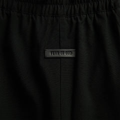 Fear Of God Wool Ripstop Wide Leg Drawstring Pant - Black