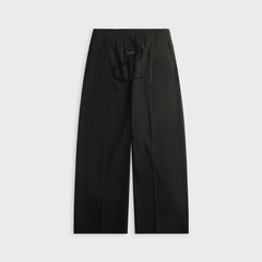 Fear Of God Wool Ripstop Wide Leg Drawstring Pant - Black
