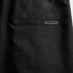 Fear Of God Striped Wool Baggy Short - Black