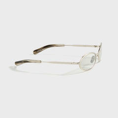 Flatlist Cohen - Brushed Silver / Transparent Grey Lens