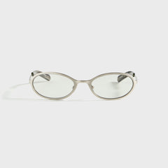 Flatlist Cohen - Brushed Silver / Transparent Grey Lens