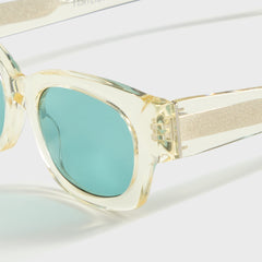 Flatlist Shade 01 - Crystal Yellow / Solid Teal Lens