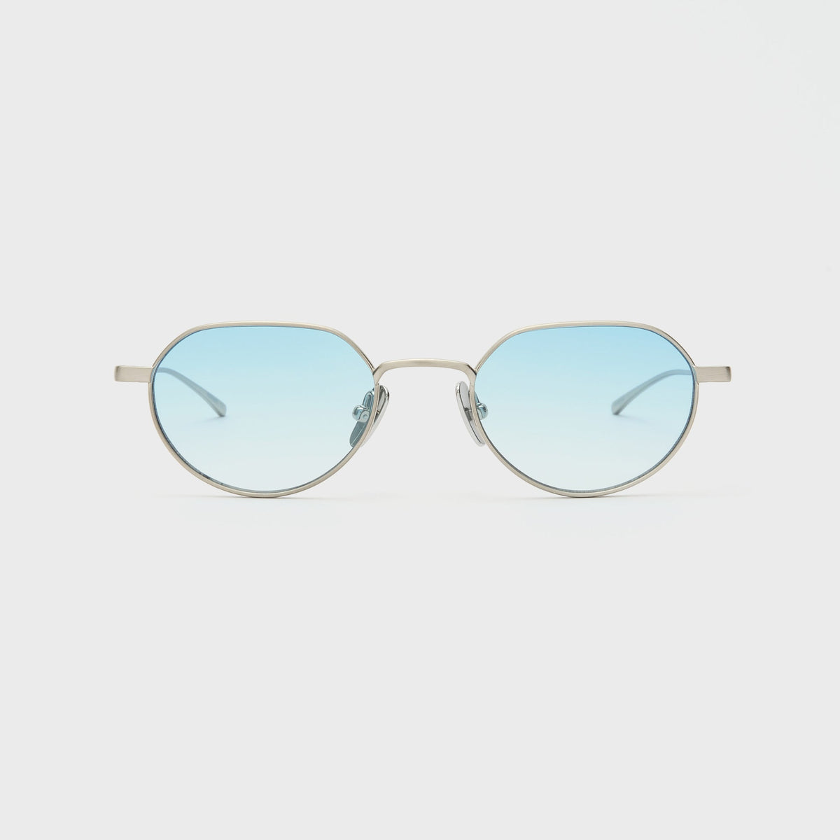 Flatlist Lucien - Brushed Silver / Light Blue Lens
