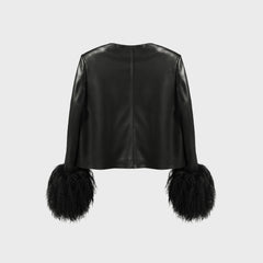Susanna Chow Frida Leather Jacket - Black