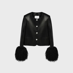 Susanna Chow Frida Leather Jacket - Black