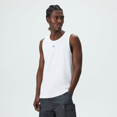 Kith Crest Ribbed Tank - White