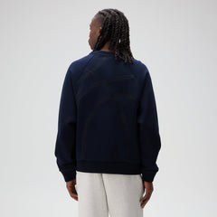 Kith for the New York Knicks Cutoff Nelson Raglan Vintage Crewneck - Nocturnal