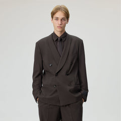 Giorgio Armani & Kith &Kin The Artist Virgin Wool Double-Breasted Jacket - Kindling