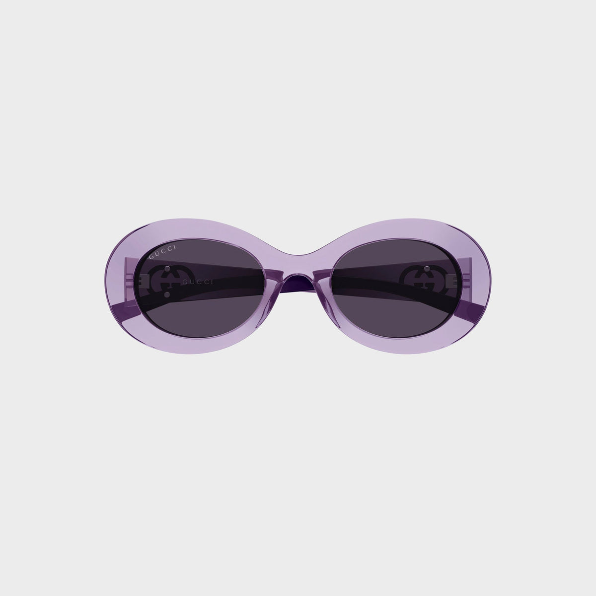 Gucci Oval Frame Sunglasses - Violet