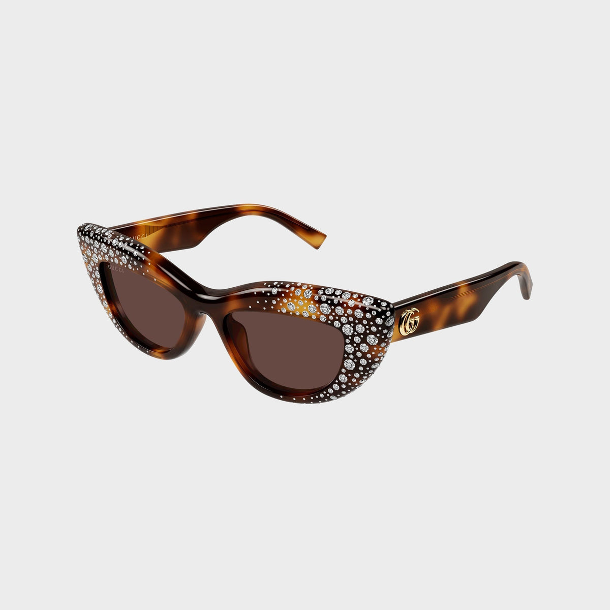 Gucci Cat-Eye Frame Sunglasses - Havana / Brown