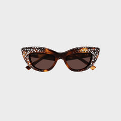 Gucci Cat-Eye Frame Sunglasses - Havana / Brown