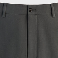 Giorgio Armani & Kith &Kin Milano Crepe Flat Front Trouser - Dark Ash