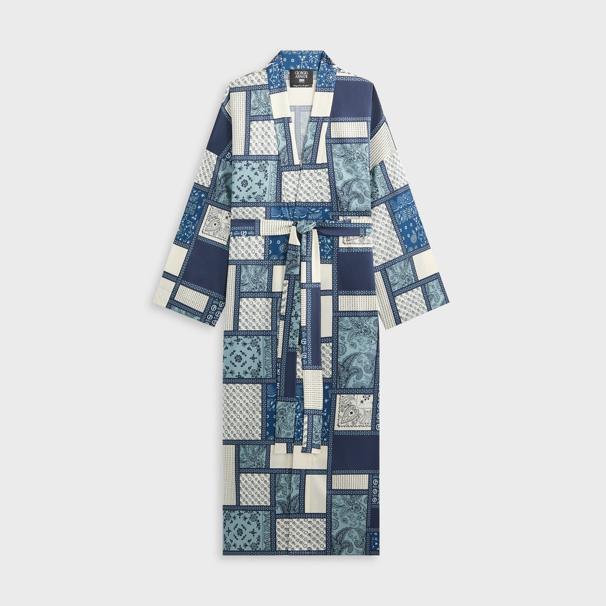 Giorgio Armani & Kith Women Hammered Silk Kimono - Nocturnal