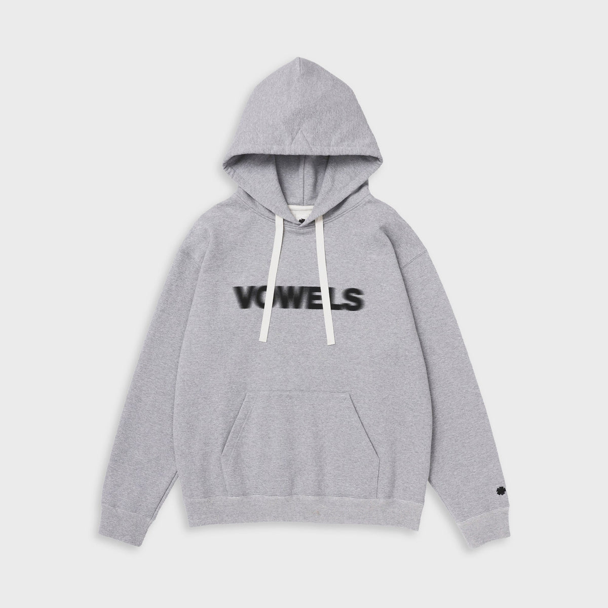 vowels Blur Hoodie - Grey Heather