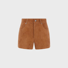 Haikure Brit Suede Short - Chocolate
