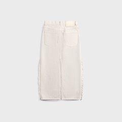 Haikure Lulu Satin Bull Skirt - Ice Grey