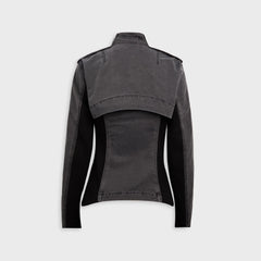 Hyein Seo Double Layer Moto Jacket - Midnight