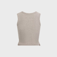 Isa Boulder Inverse Crop Top - Light Grey