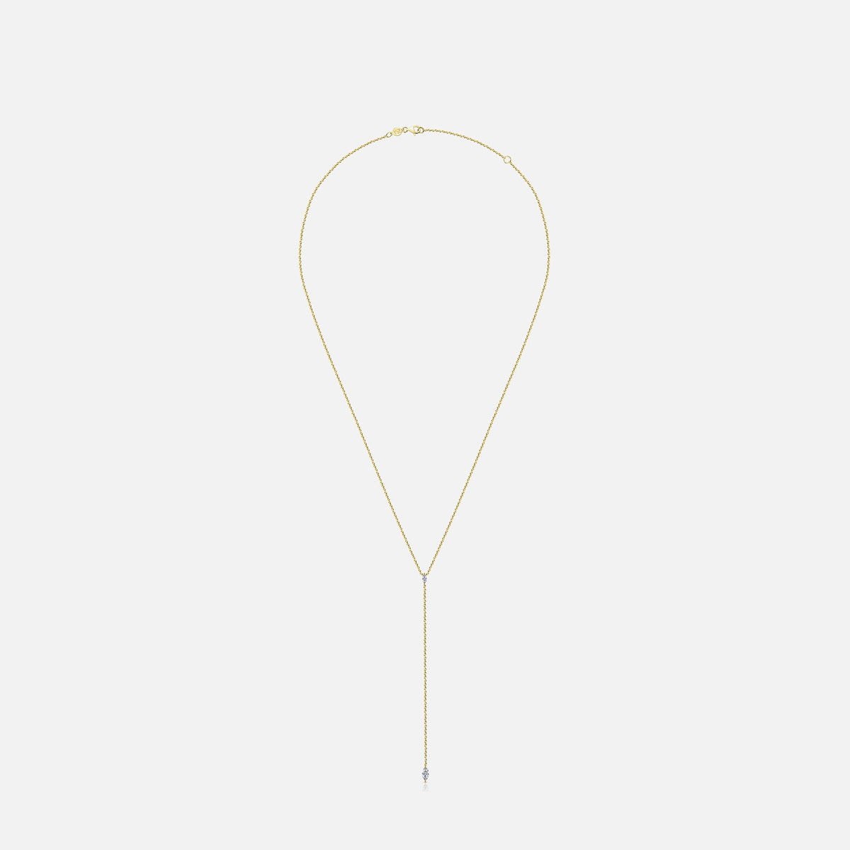 Isa Grutman Marquis Lariat Necklace 14K Gold - Yellow Gold