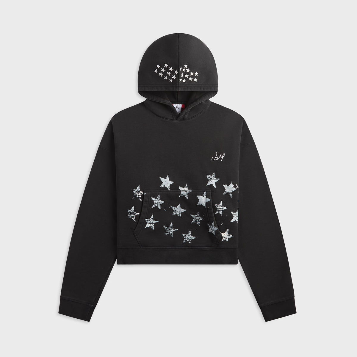 Jordan M J IH Crop Hoodie - Black