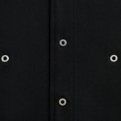 Jil Sander Wool Shirt with Eyelets – Black