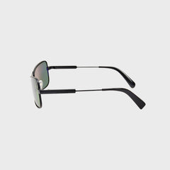 Jacquemus Statzione Sunglasses - Black / Green