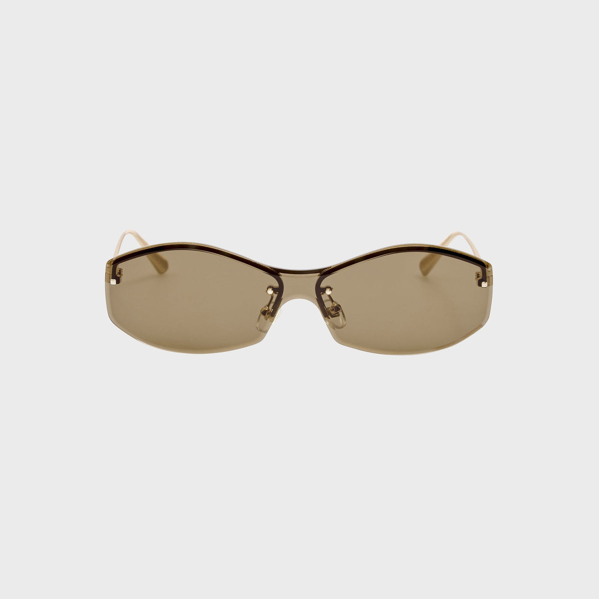 Jacquemus Miami Frames - Light Gold / Brown