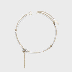 Justine Clenquet Amber Necklace - Gold / Palladium