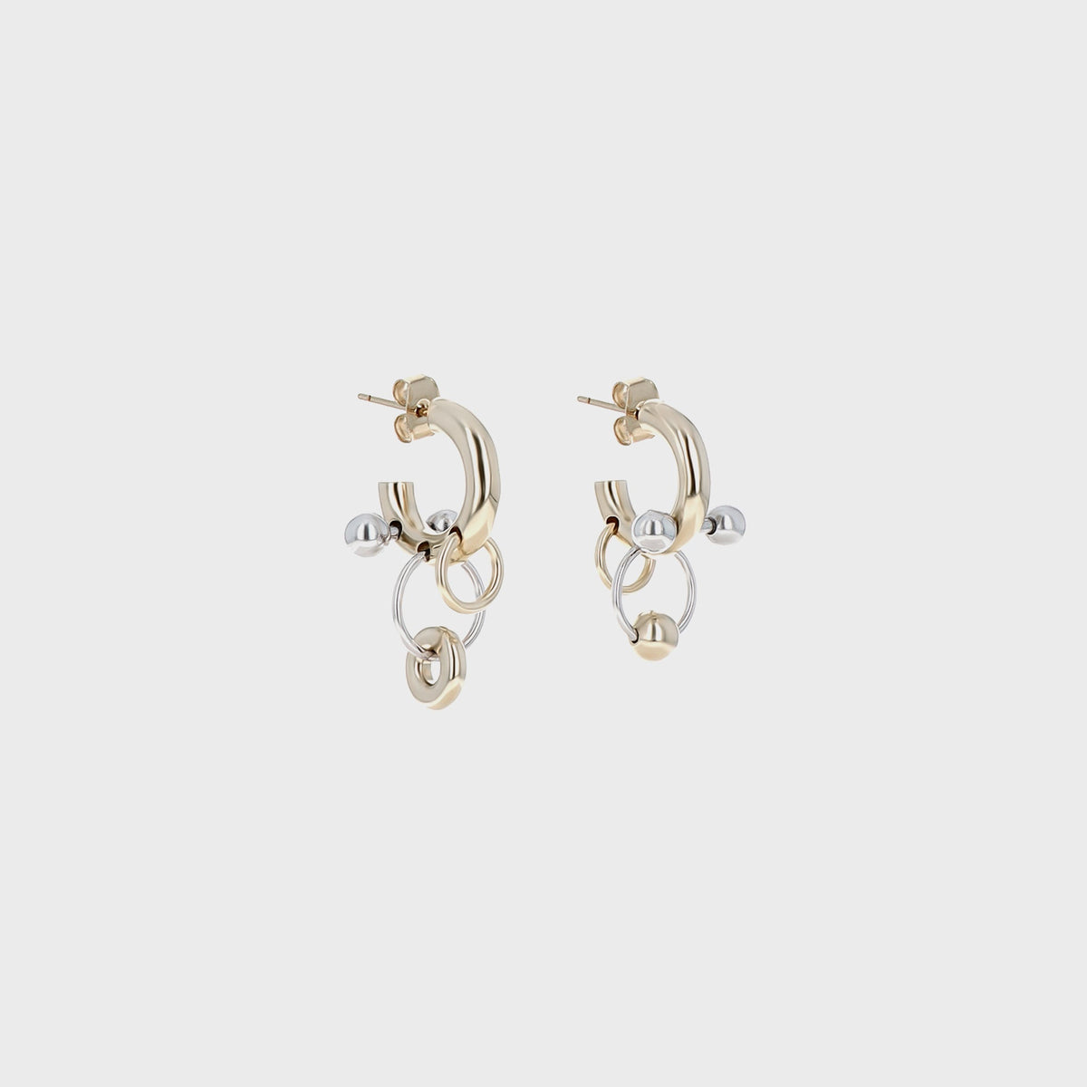 Justine Clenquet Faith Earrings - Gold / Palladium