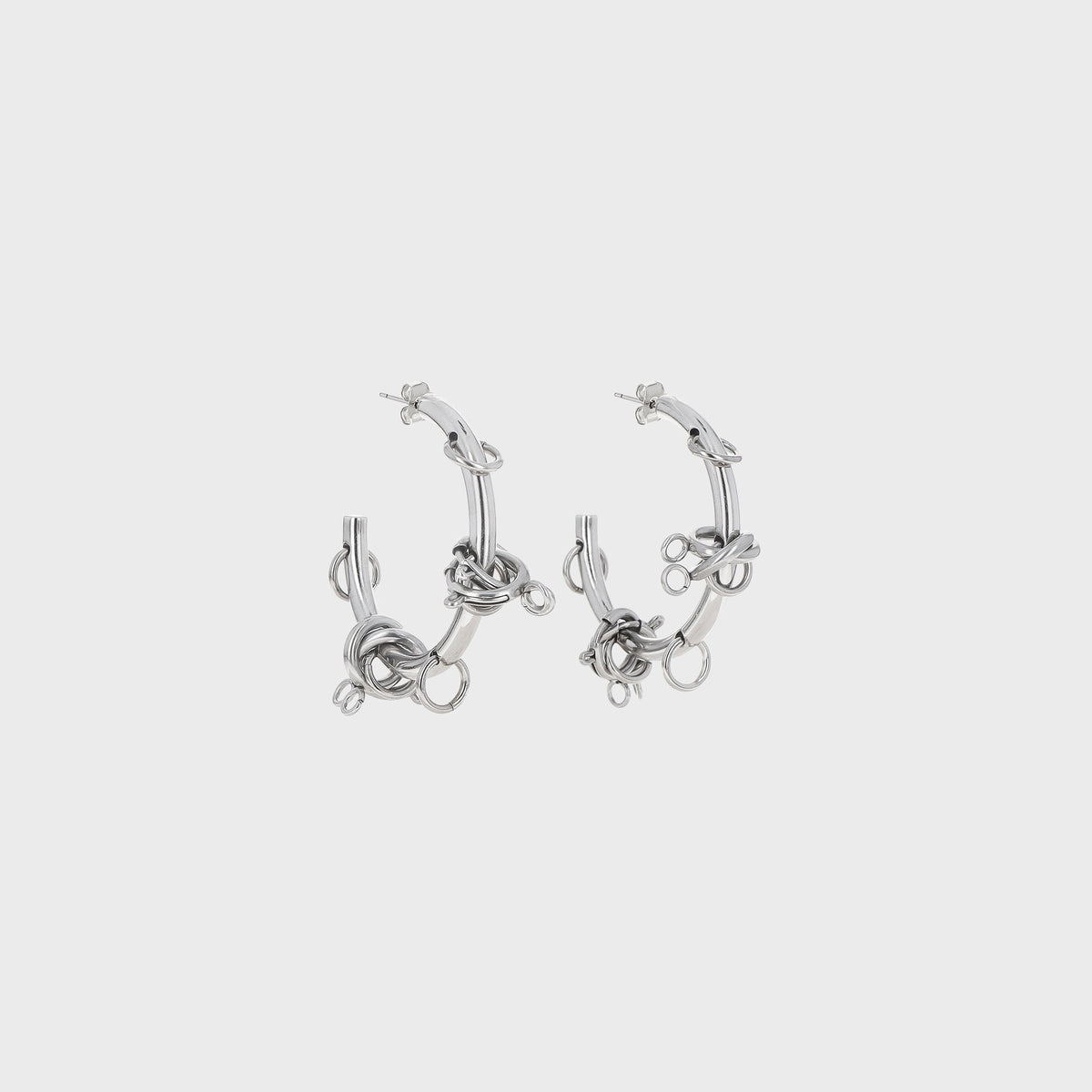 Justine Clenquet Fiona Earrings - Palladium