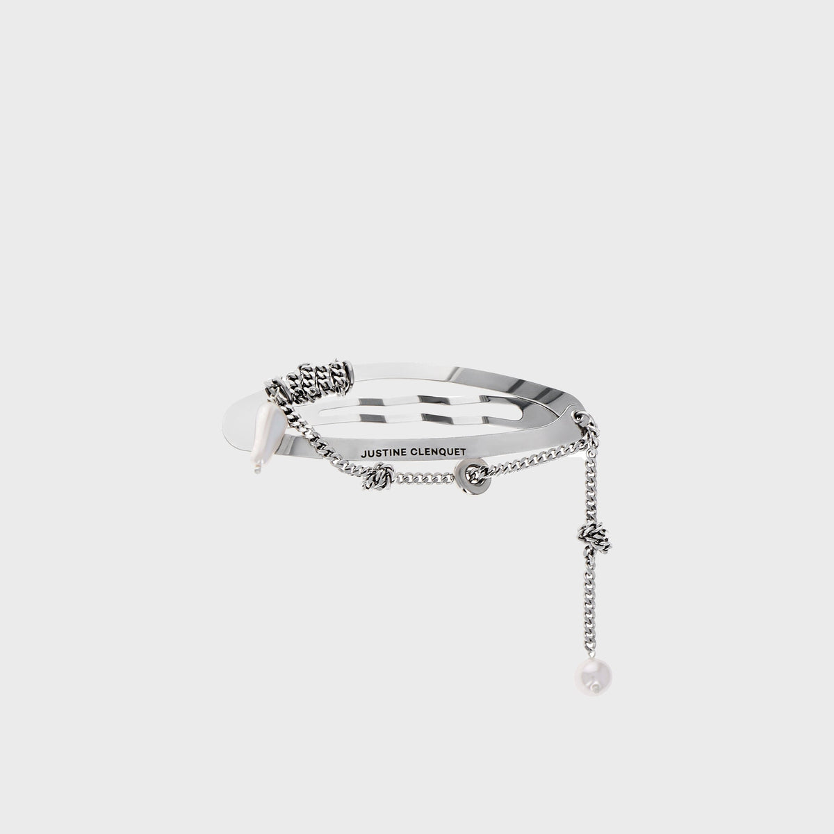 Justine Clenquet Liam Hair Clip - Palladium