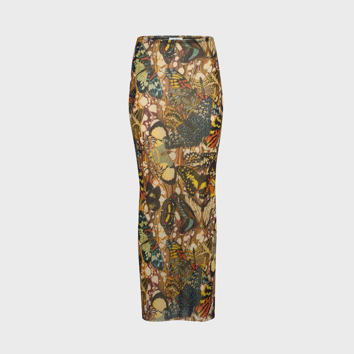 Jean Paul Gaultier Re-Edition Mesh Long Skirt - Printed Papillon