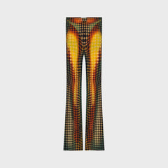 Jean Paul Gaultier Re-Edition Flare Trousers - Orange Multi