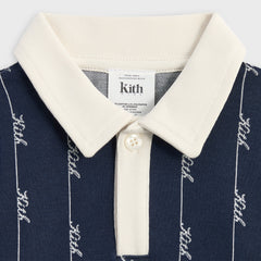 Kith Baby Script Knit Tilden Polo - Nocturnal