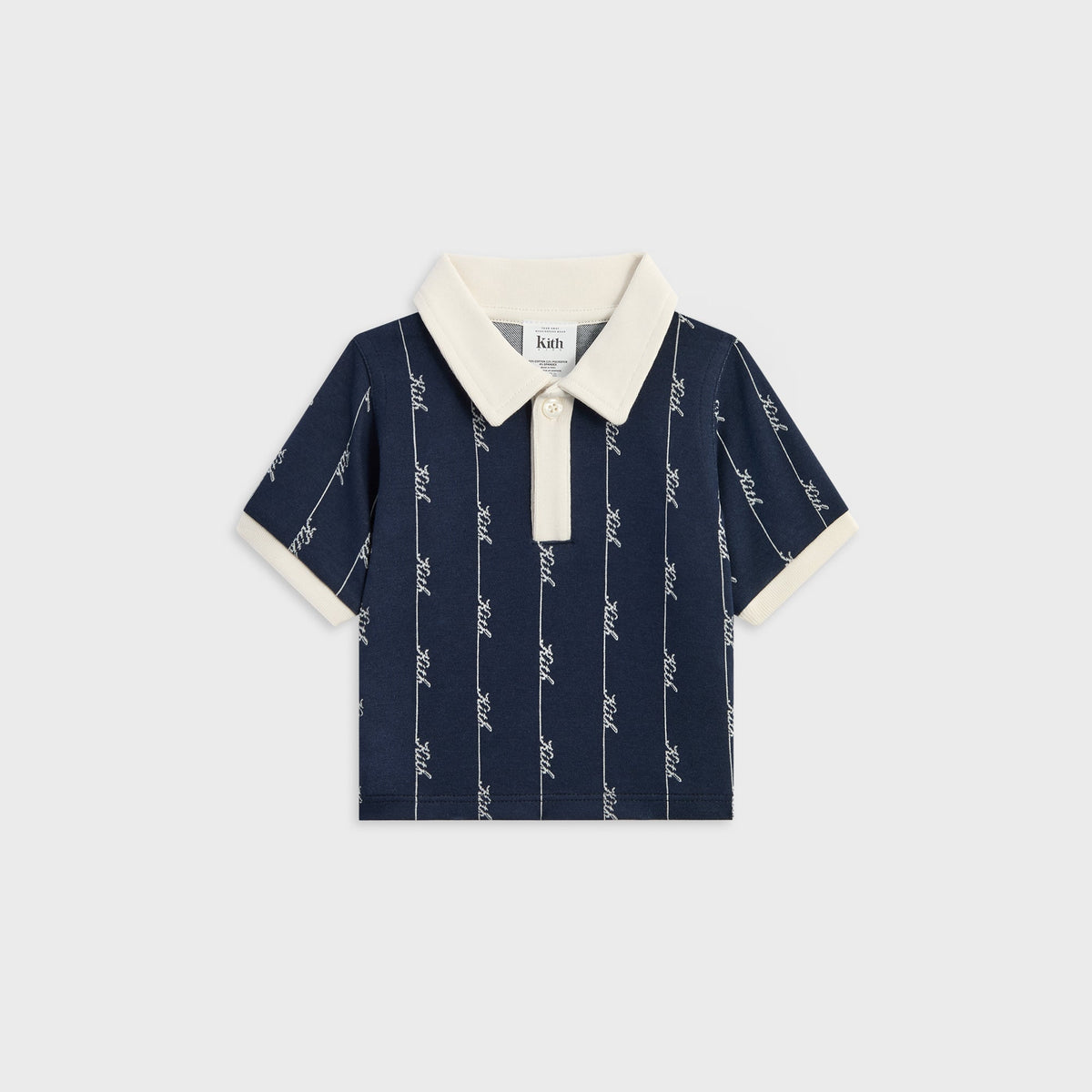 Kith Baby Script Knit Tilden Polo - Nocturnal