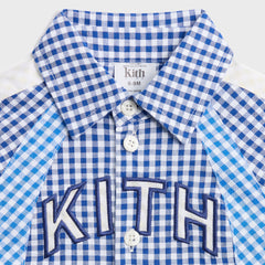 Kith Baby Color-Blocked Gingham Apollo Shirt - Layer