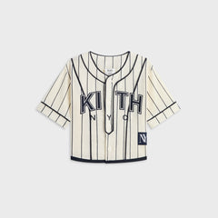 Kith Baby Pinstripe Baseball Shirt - Silk