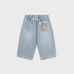 Kith Baby NY to the World Denim Wide Leg Heston Jean - Light Indigo