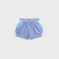 Kith Baby Color-Blocked Gingham Turbo Short - Layer