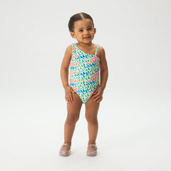 Kith Baby 3D Monogram Gemma One-Piece Suit - Periodot