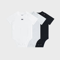 Kith Baby 3-Pack Origins Onesie - Black