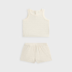 Kith Baby Monogram Terry Tank Set - Silk