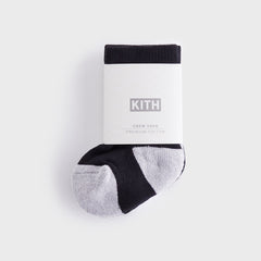 Kith Baby Classic Crew 2-Pack Socks - White / Black